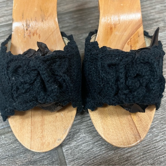 Vintage Betsy Johnson Wooden, Crocheted Heels - Picture 8 of 8